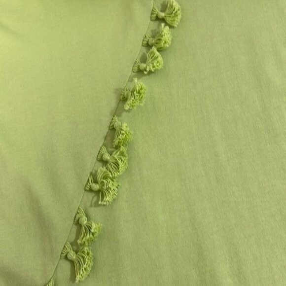 Soft Surroundings Women’s Maxi Dress Green Cotton Modal Asymmetric  Size Small - Picture 4 of 5